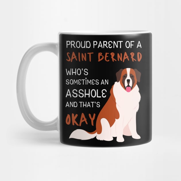 Proud Parents of Saint Bernard Dog by Azulan Creatives